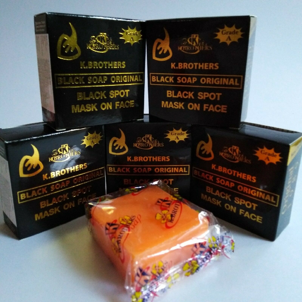 K Brothers Black Soap Original Black Spot Mask On Face 50g Readystock Shopee Singapore