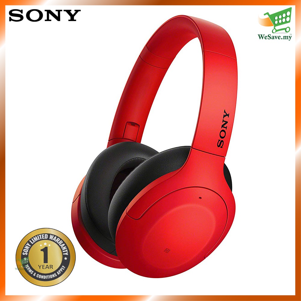 red in ear headphones