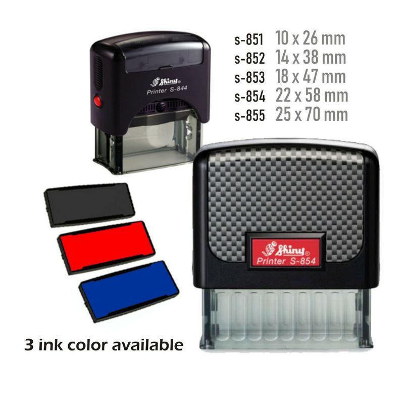 Self Inking Rubber Stamp Shiny S828 S842 Shopee Singapore