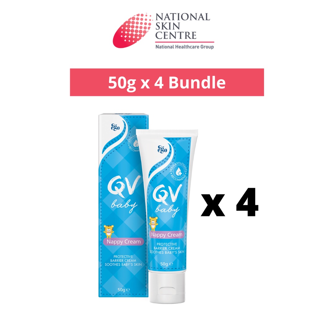 Ego Qv Baby Nappy Cream 50g x4 BUNDLE Pack Shopee Singapore