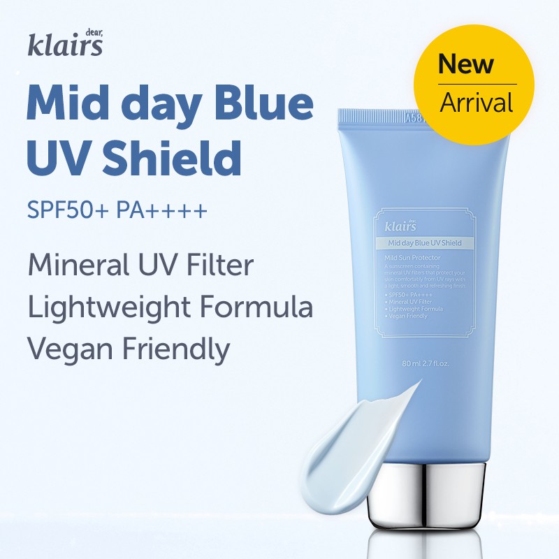 klairs mid day blue uv shield spf 50