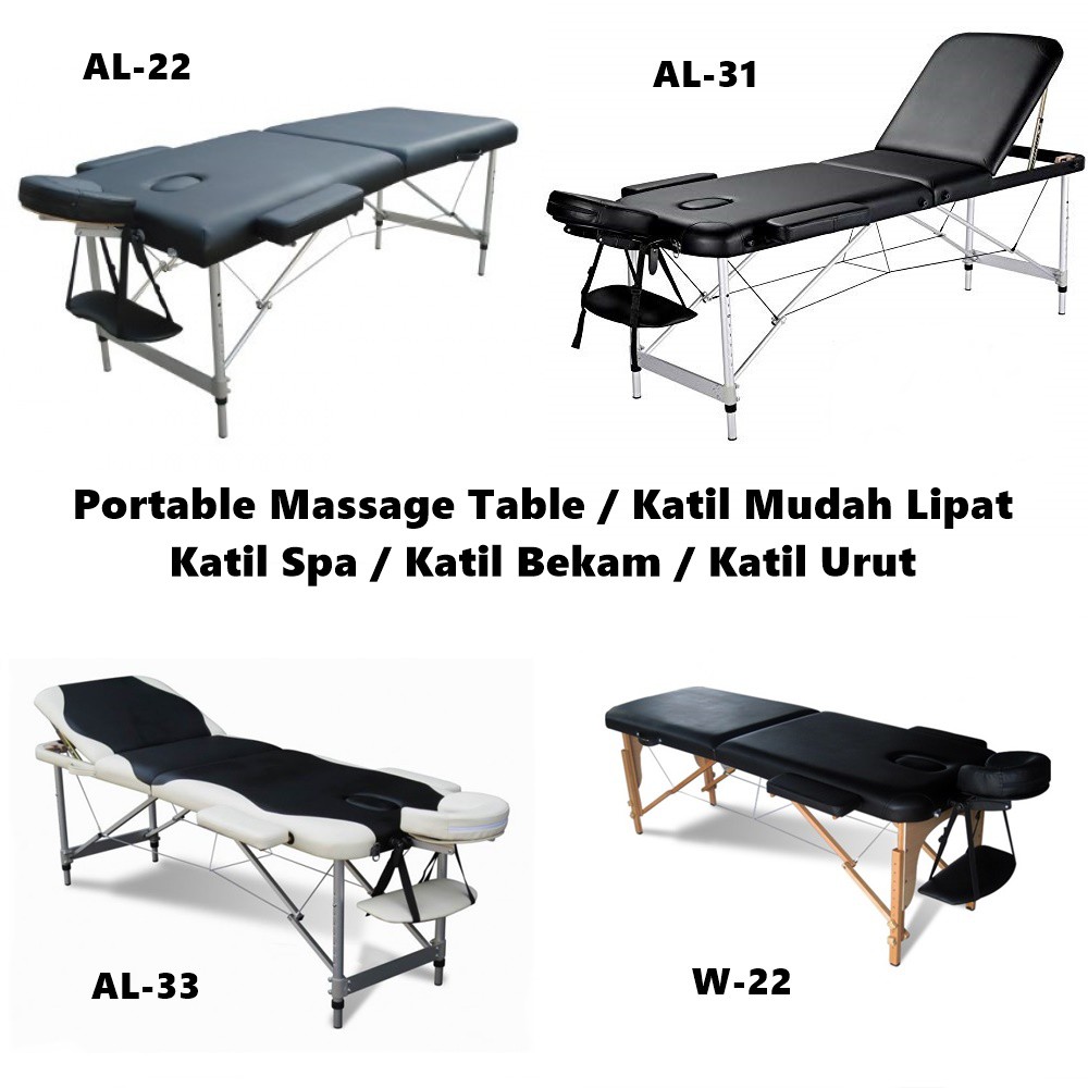 Raya Saless Katil Bekam Katil Urut Katil Spa Katil Mudah Lipat Portable Massage Table Ready Stock Shopee Singapore