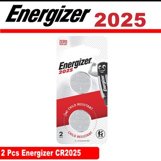 Energizer CR2025 Lithium Coin Battery 2 Piece Pack