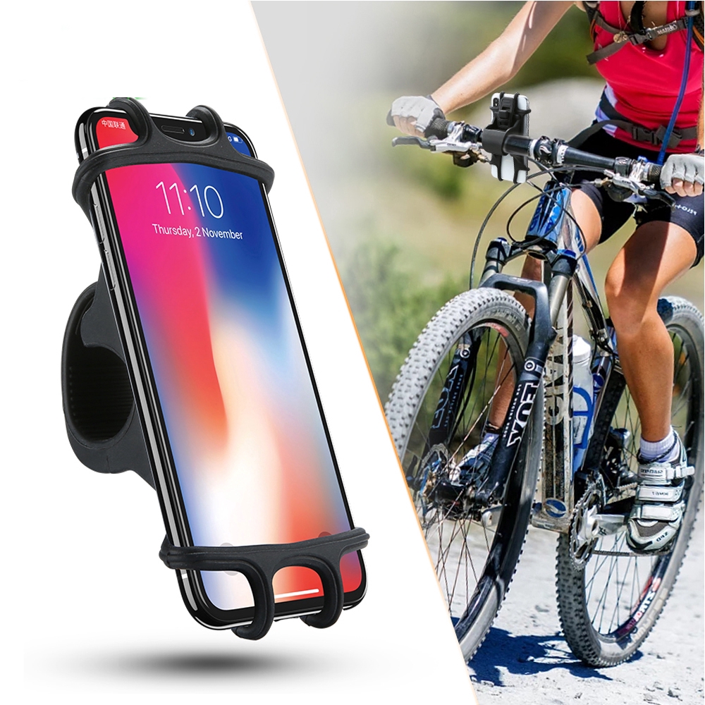 phone holder for bicycle handlebars