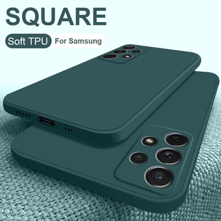 Samsung Galaxy A13 A23 A33 A53 A73 5G 4G Square Side Soft Silicone Matte case Camera Protectior Shockproof Back Cover