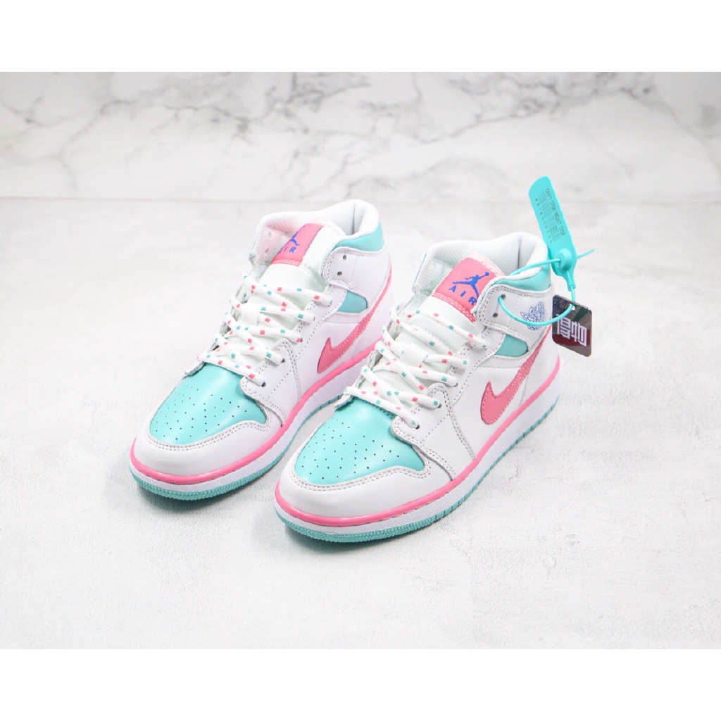 air jordan 1 mid gs digital pink