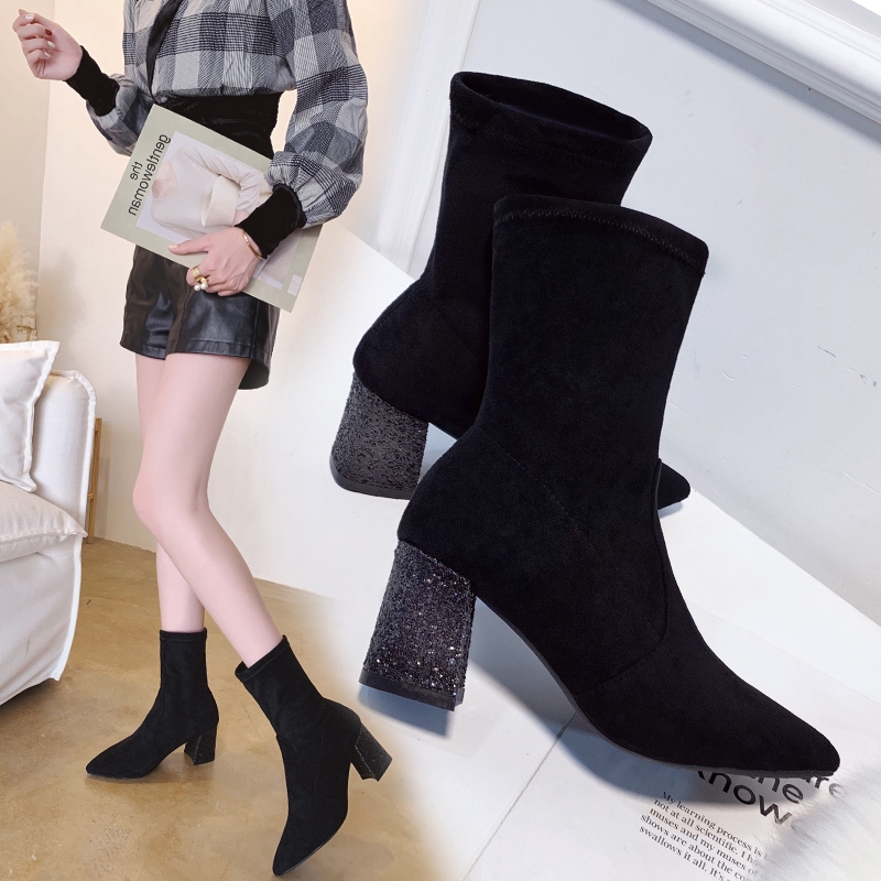 mid calf fashion boots