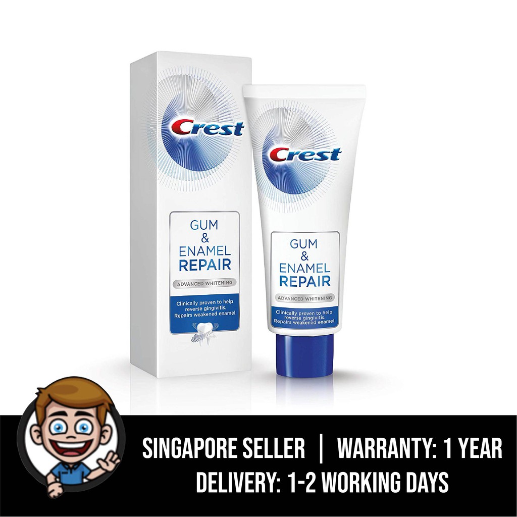 Crest Gum & Enamel Repair Toothpaste Advanced Whitening, 4.1 Ounce, 1