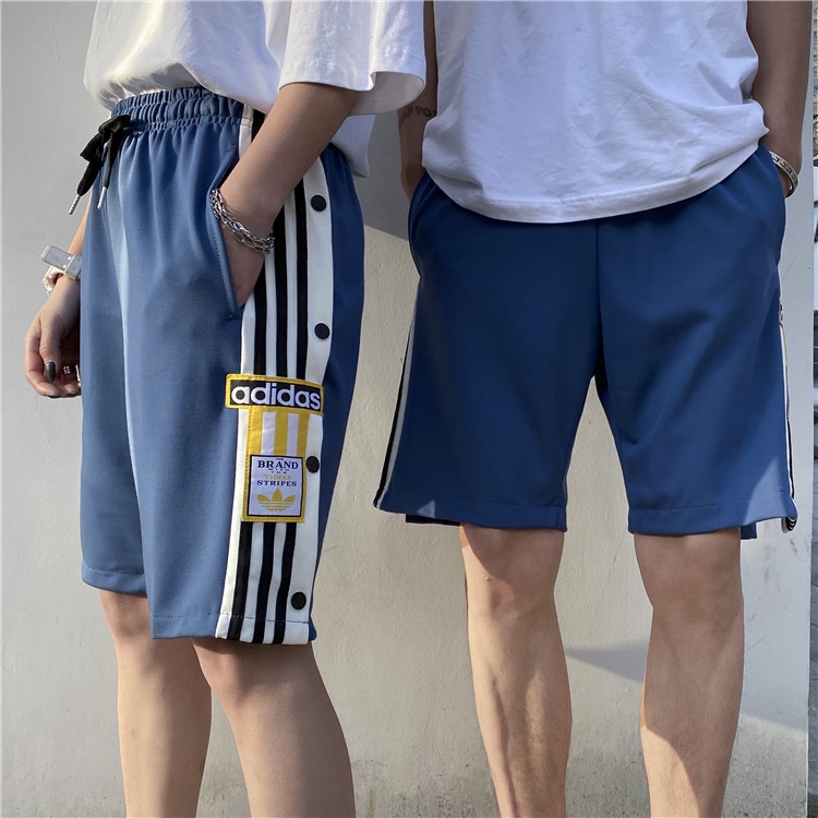 adidas button shorts
