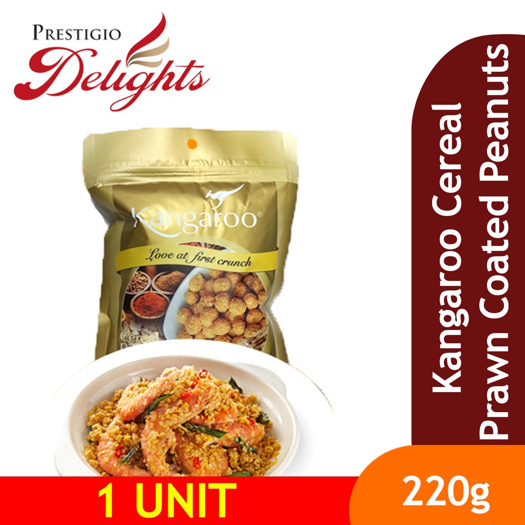 Kangaroo Cereal Prawn Coated Peanuts 220g | Shopee Singapore