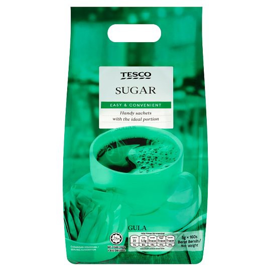 Tesco Sugar 160s x 5g | Shopee Singapore