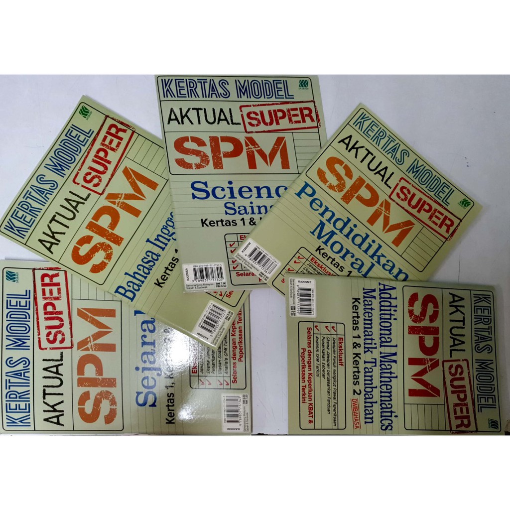 Super Spm Actual Paper Model Series Shopee Singapore