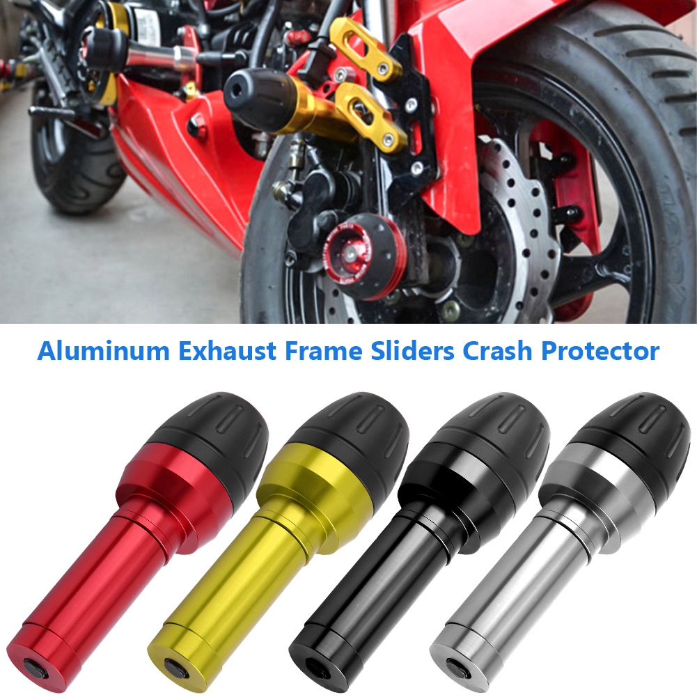 *//// Motorcycle Frame Exhaust Slider Crash Pad Protector For Kawasaki Yamaha  !