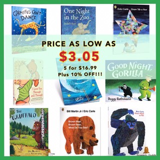 🔥SG Local Seller🔥Children English Book📖Brown Bear🐻The Gruffalo🐃Giving Tree🌲Eric Carle Kids Early Educational Story Book