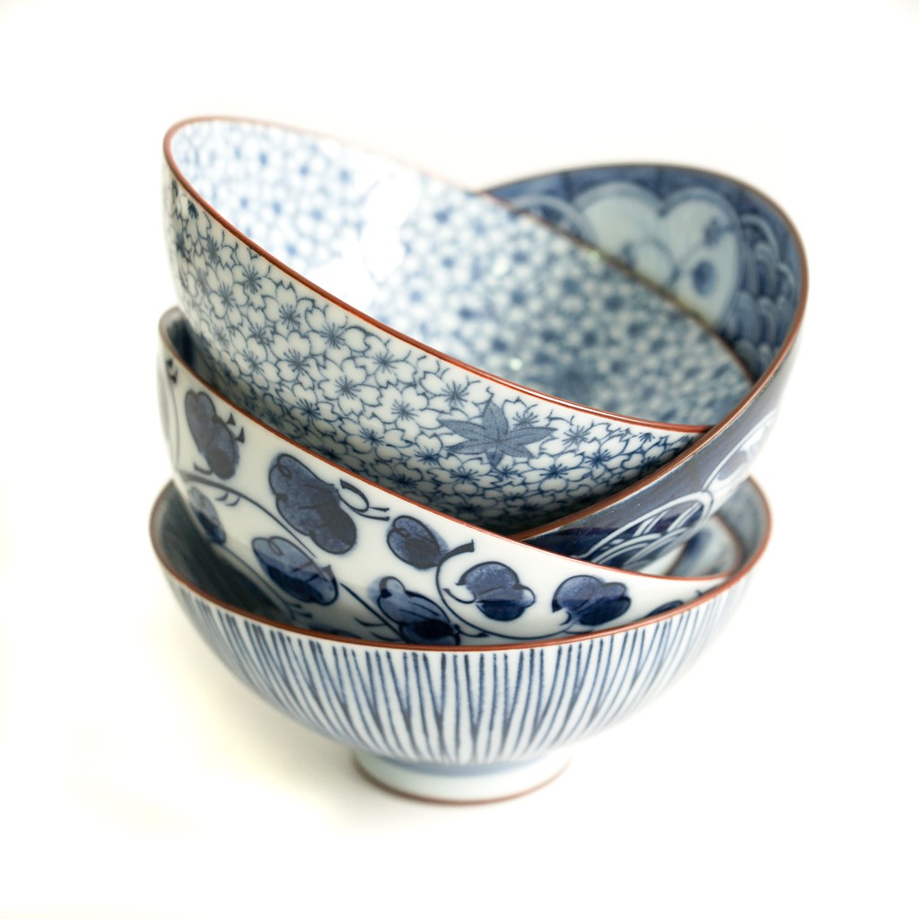 SET OF 4 ROUND ZAKKA JAPANESE BOWLS | Shopee Singapore