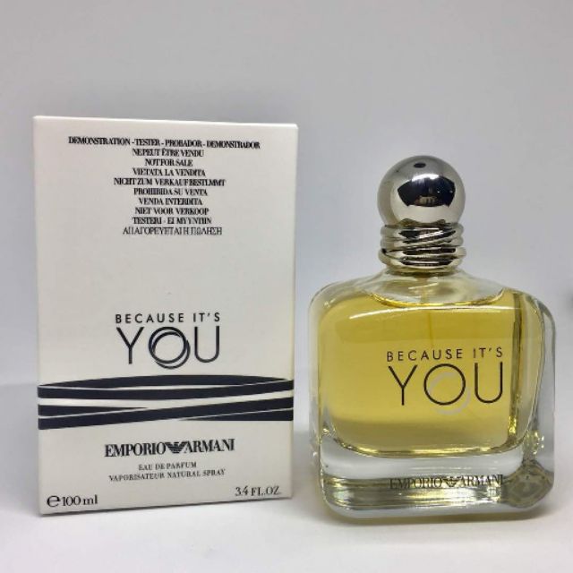 emporio armani because it's you tester