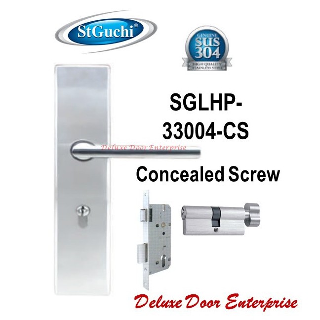 Shop Malaysia St Guchi Lever Handle Mortise Lock Sglhp 33004 Concealed Screw Door Lock Lever Handle Mortise Shopee Singapore