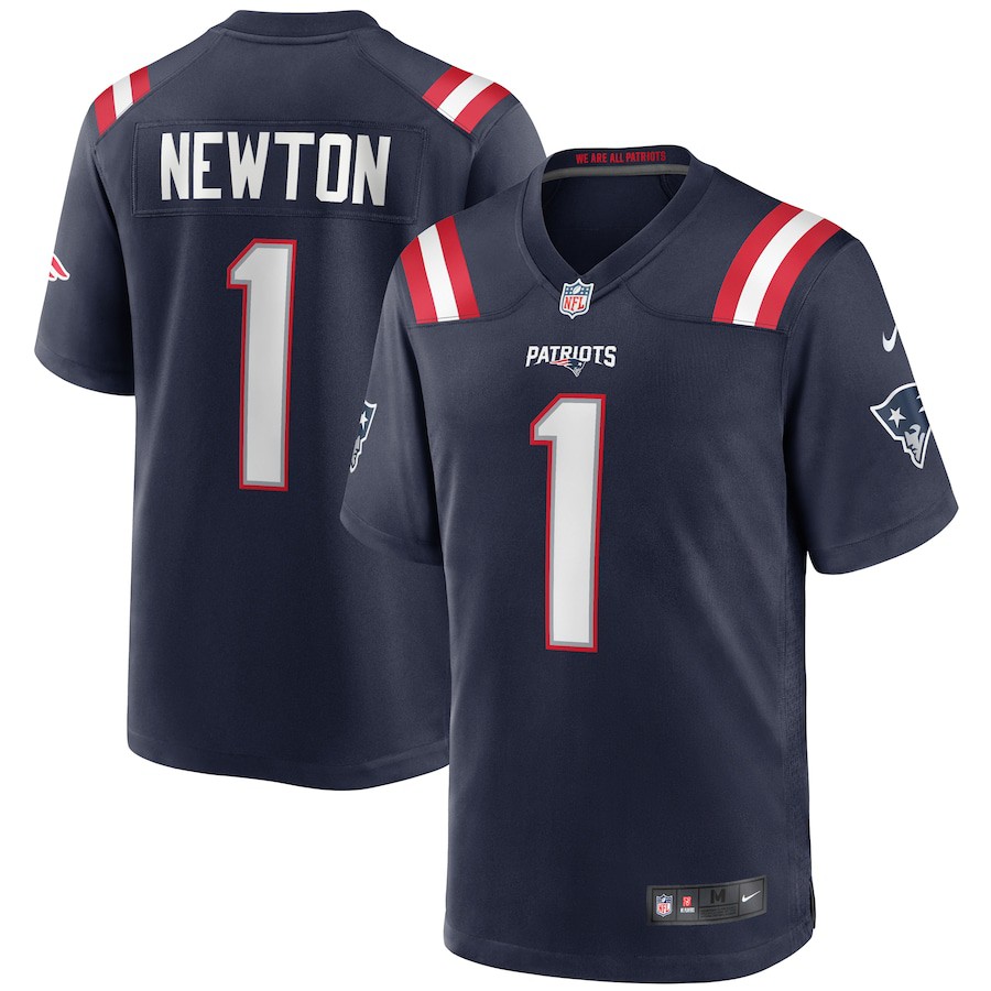 cam newton patriots white jersey