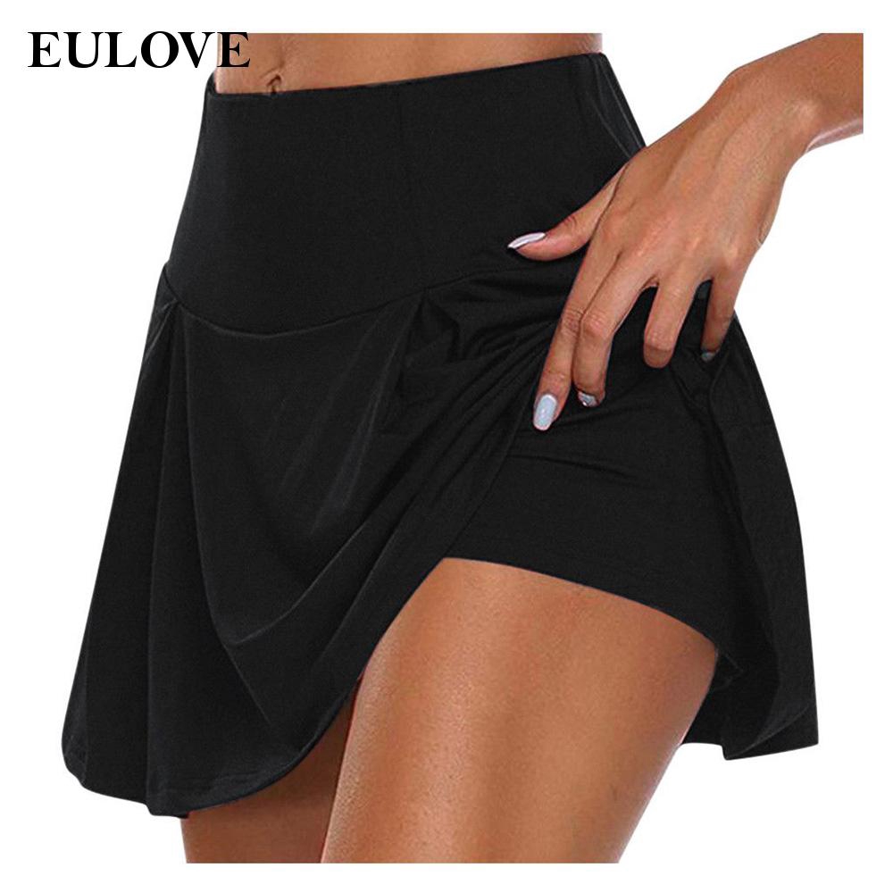 eulove Women's Athletic Golf Skorts Women's Solid Color Active Athletic  Skorts For Tennis Golf Running Workout Pretty | Shopee Singapore
