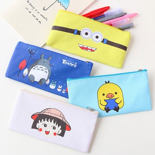 Image of Fabric Pencil Case Cute Cartoon Totoro Pen Bags For Kids Gift School Supplies