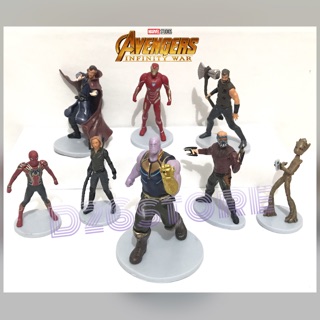AVENGERS 5x figuren Spielfiguren HULK Captain America Thanos Iron Man Spider man 