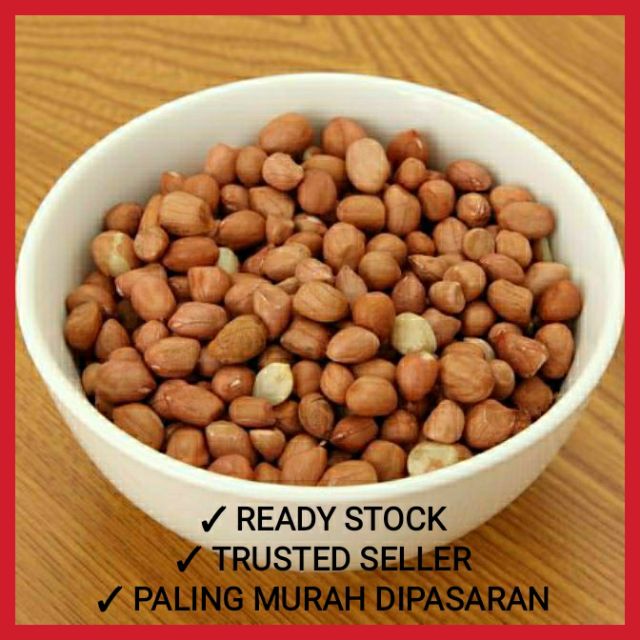 Kacang Tanah 1KG - Groundnuts ( Raw Peanut) Kacang kulit 