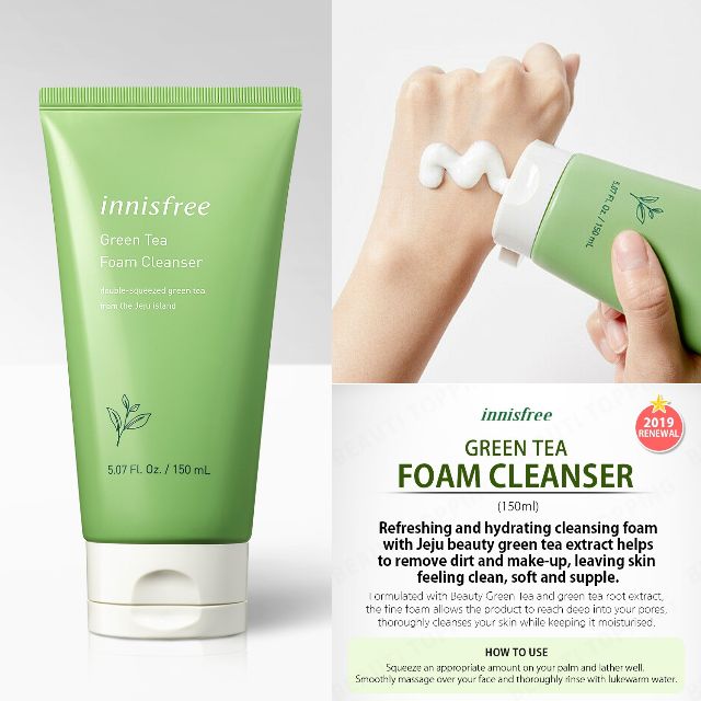 green tea morning cleanser