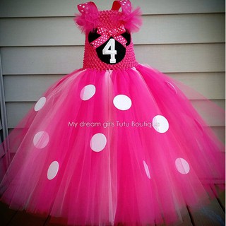 Girls Pink Mickey Minnie Tutu Dress Kids Crochet Tulle Straps Dress Ball  Gown with Hairbow Children Birthday Party Costume Photography Dreeses |  Shopee Singapore