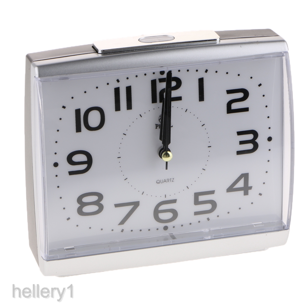 Nonticking Silent Analogue Bedside Beep Table Alarm Clock with Night Light Shopee Singapore