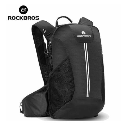 black cycling backpack