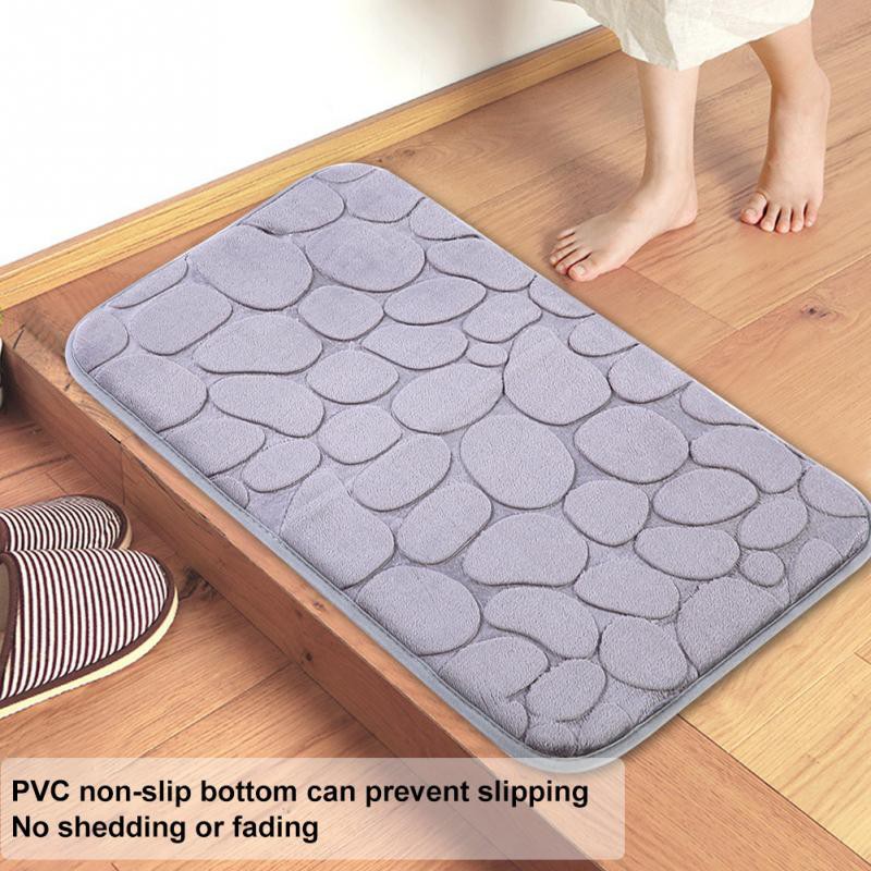 Simple Style Kitchen Rug Bathroom Pad Water Absorbent Doormat Non Slip Floor Mat