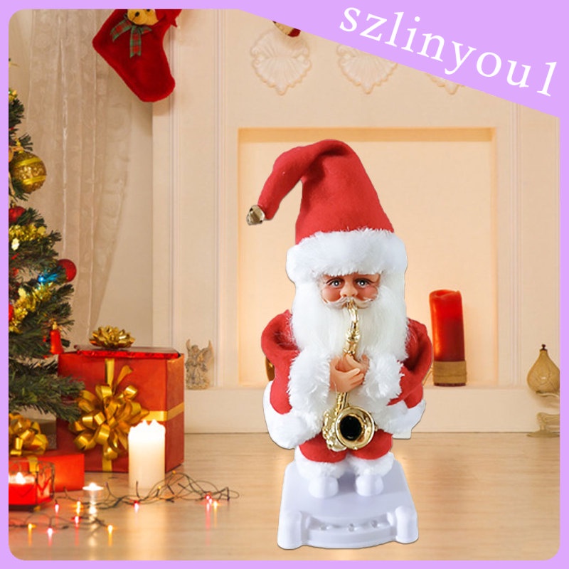New Arrival Cute Christmas Santa Claus Toy Shake Singing Doll Shopee Singapore