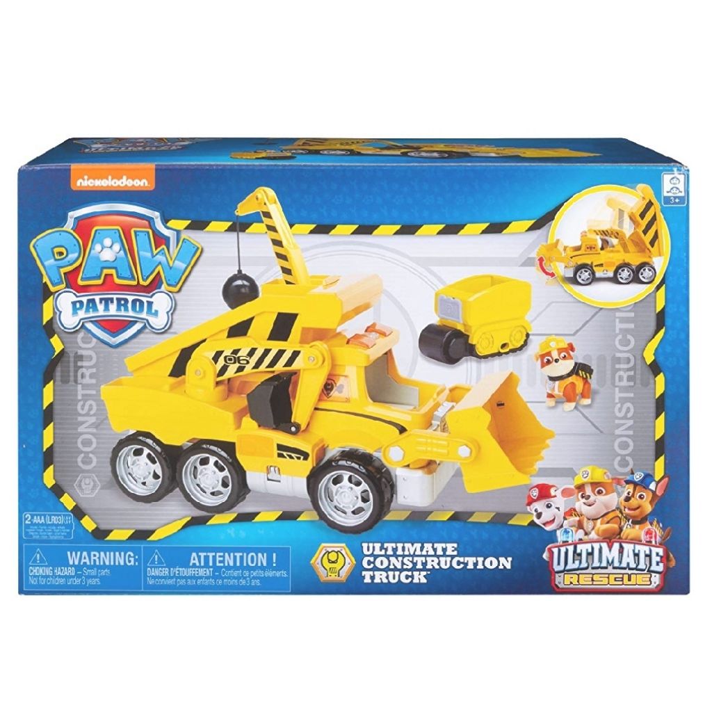 paw patrol ultimate construction rescue truck rubble