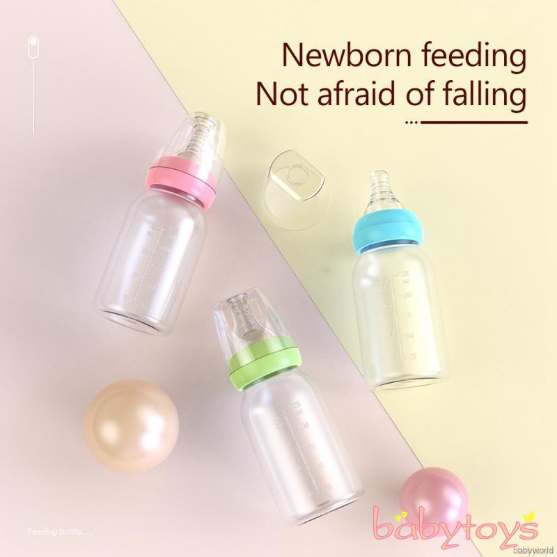 【Ready Stock】125ML Baby Drinking Juice Bottle Baby Feeding Bottle Safe