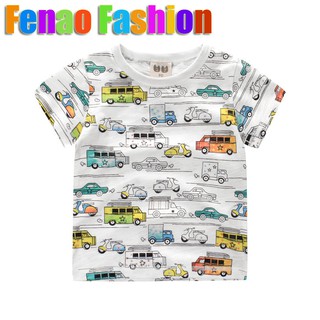 Boy T Shirt Tourist Car Bus Print Kids Baby Boy Children Top Short Sleeve Boys Clothing Gray Cotton Shopee Singapore - panda t shirt roblox oso