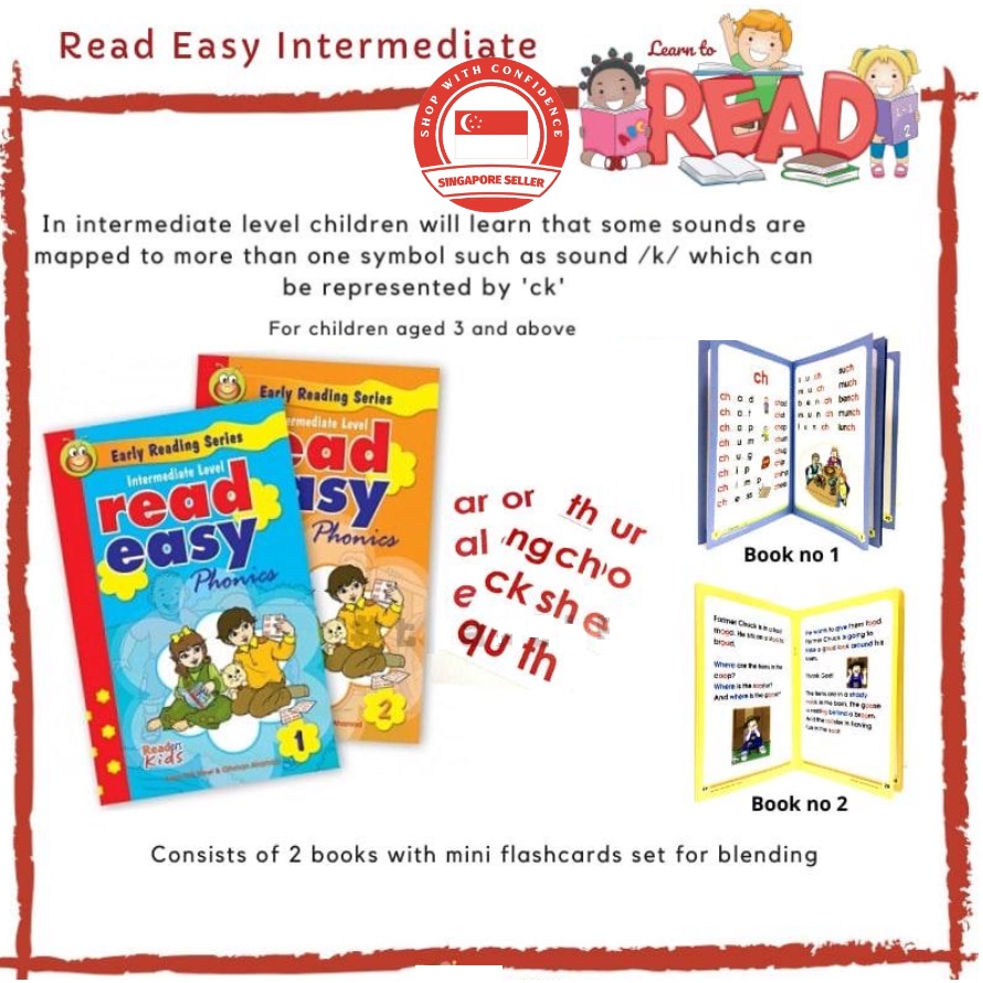 [SINGAPORE SELLER] Early Reading Series Read Easy Phonics Intermediate ...