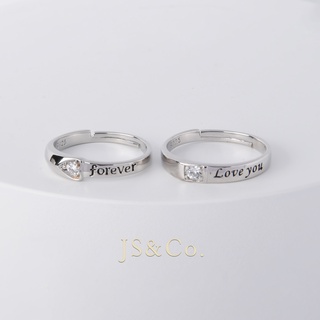 Image of thu nhỏ JS&Co. Premium 18k Platinum Plated Couple Ring Set Promise Ring with Zircon Timeless Fashion Accessories Birthday Gift Cincin Couple #4