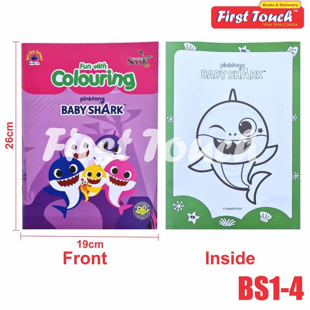 B5 Size Colouring Book Pinkfong Baby Shark Boboiboy Didi Friends Shopee Singapore