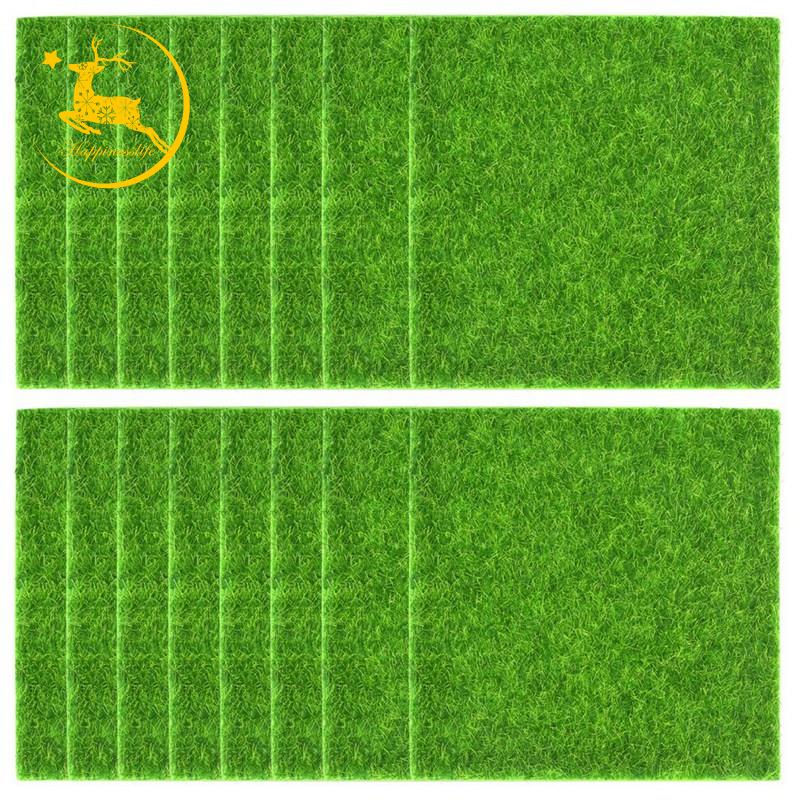 16 Pack Artificial Garden Grass,Fairy Artificial Grass LifeLike