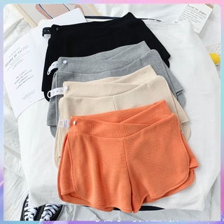 （PB) Maternity Shorts Pure Color Low Waist Thin Maternity Pants Pregnant Woman Short Pants