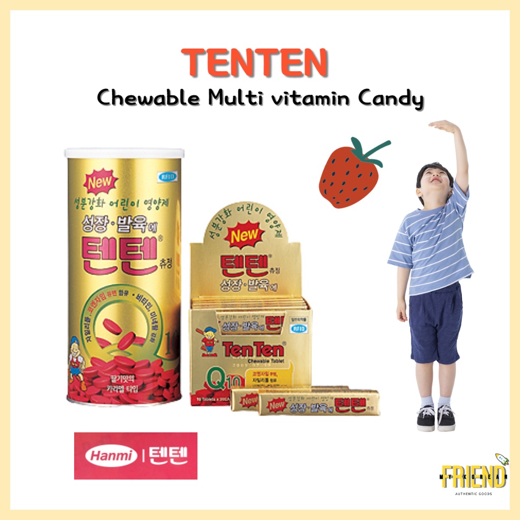 [TenTen Kids Vitamin] Tenten Vitamin Supplements Kids ; Chewable ...