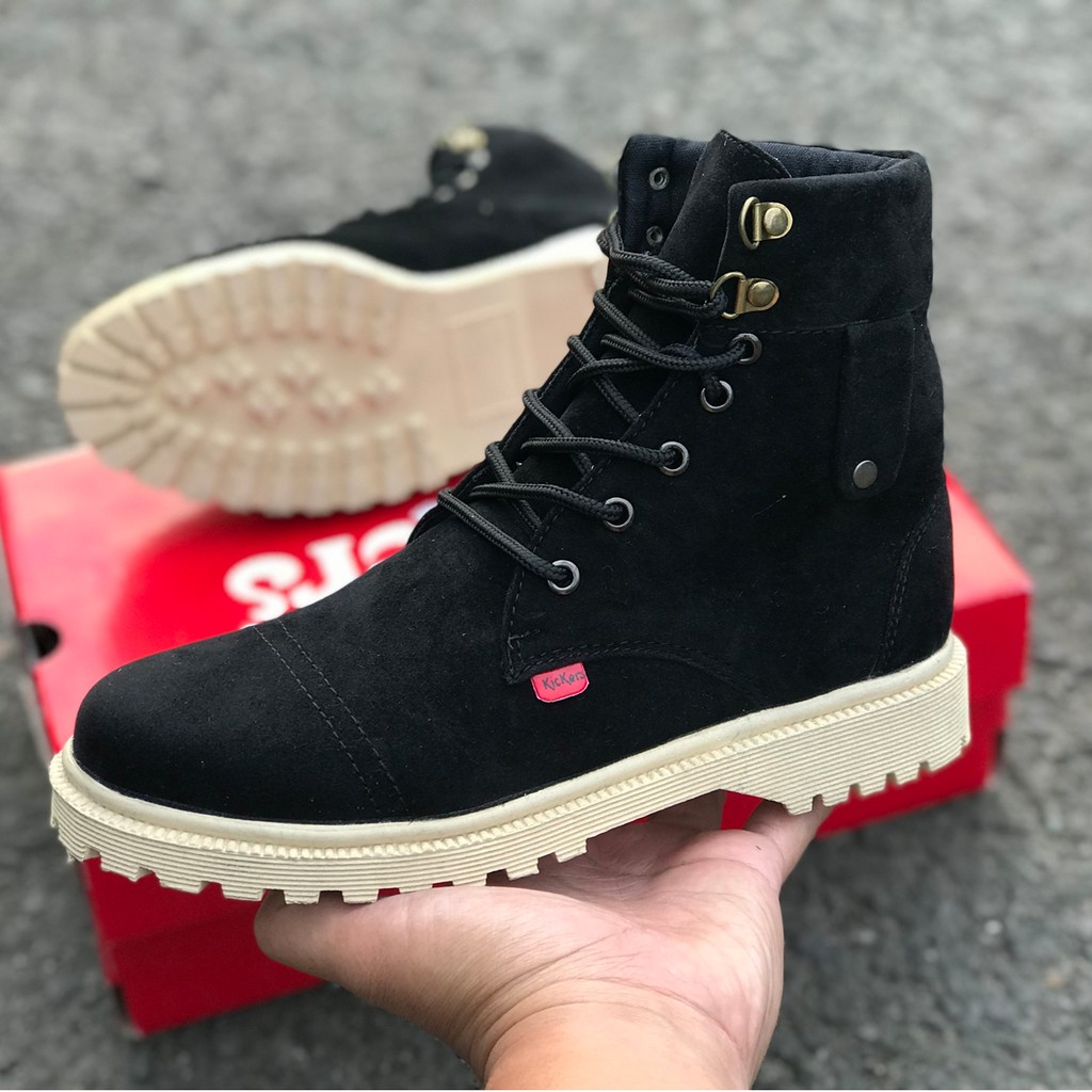 kickers suede boots