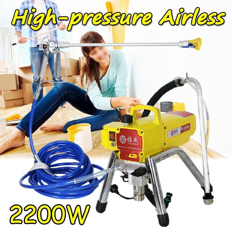 2200W 220V 6000Psi Professional High Pressure Airless Spraying Machine