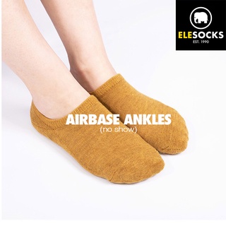 [EleSocks] AirBase Ankles No Show | Ankle Socks | Thick Based | Sports | Sweat Absorbent