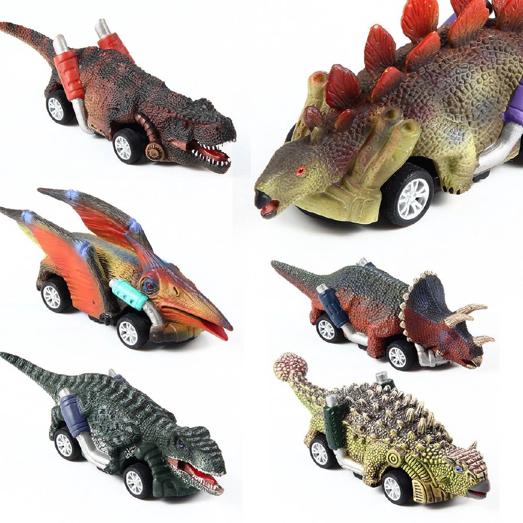 Dinosaur Cars 6 Pack Pull Back Vehicle Set Mini Animal Car Toy For Toddlers Boys - roblox dinosaur bundle toy free roblox promo codes 2019