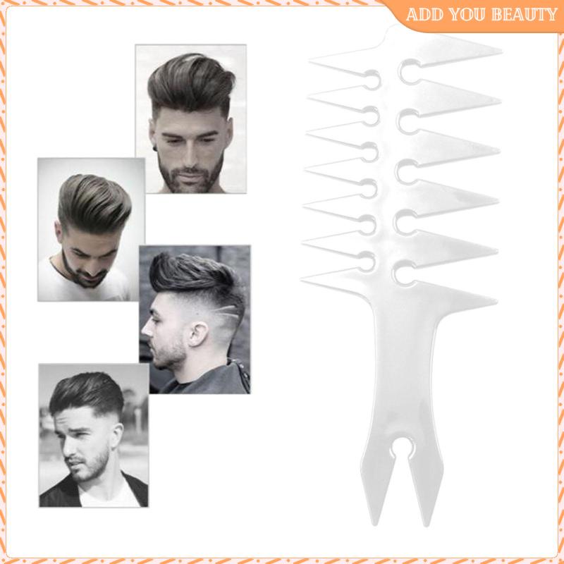 Image of Professional Men's Pompadour Hairstyling Combs Wide Tooth Fork Comb  Detangling Curly Hair Comb Hairdressing Barber Retro Oil Head #6