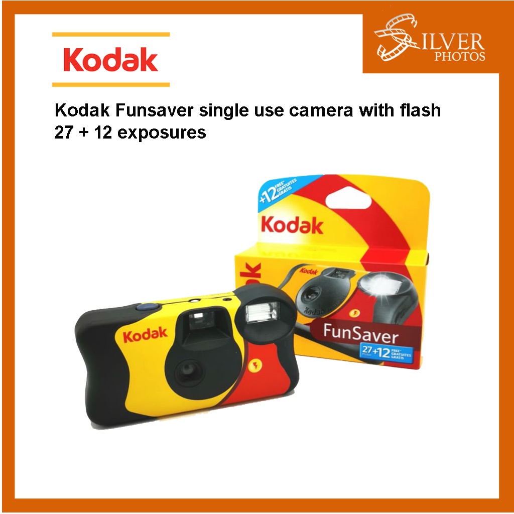 Kodak FunSaver 39 Exposures Disposable Film Camera FunSaver 27+12 Shopee Singapore