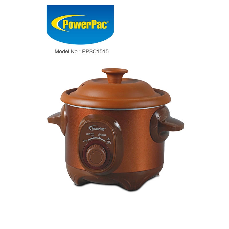 PowerPac Slow Cooker 1.5L with Ceramic Pot (PPSC1515) Shopee Singapore