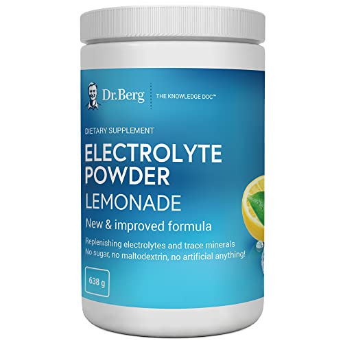 Dr. Berg's Electrolyte Powder Lemonade Hydration Drink Mix Supplement