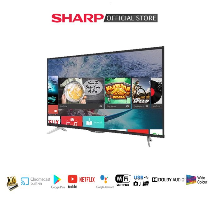 sharp 60 4k android tv top selling 2019 clearance model shopee singapore